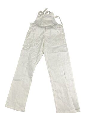 White Painters Overalls Adjustable Elastic Straps Large Workwear